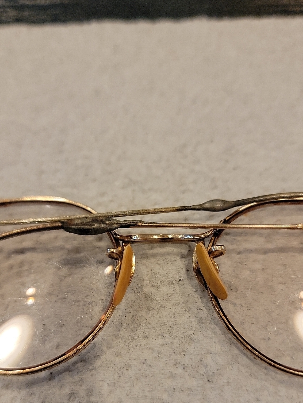 Vintage Ful-Vue Round Wire Rim Glasses 12K GF Cable Temple Bifocal - Picture 8 of 15